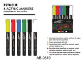 ESTUCHE 6 ROTULADORES ACRILICOS GAMA ARTIST SURTIDA | ROYMART